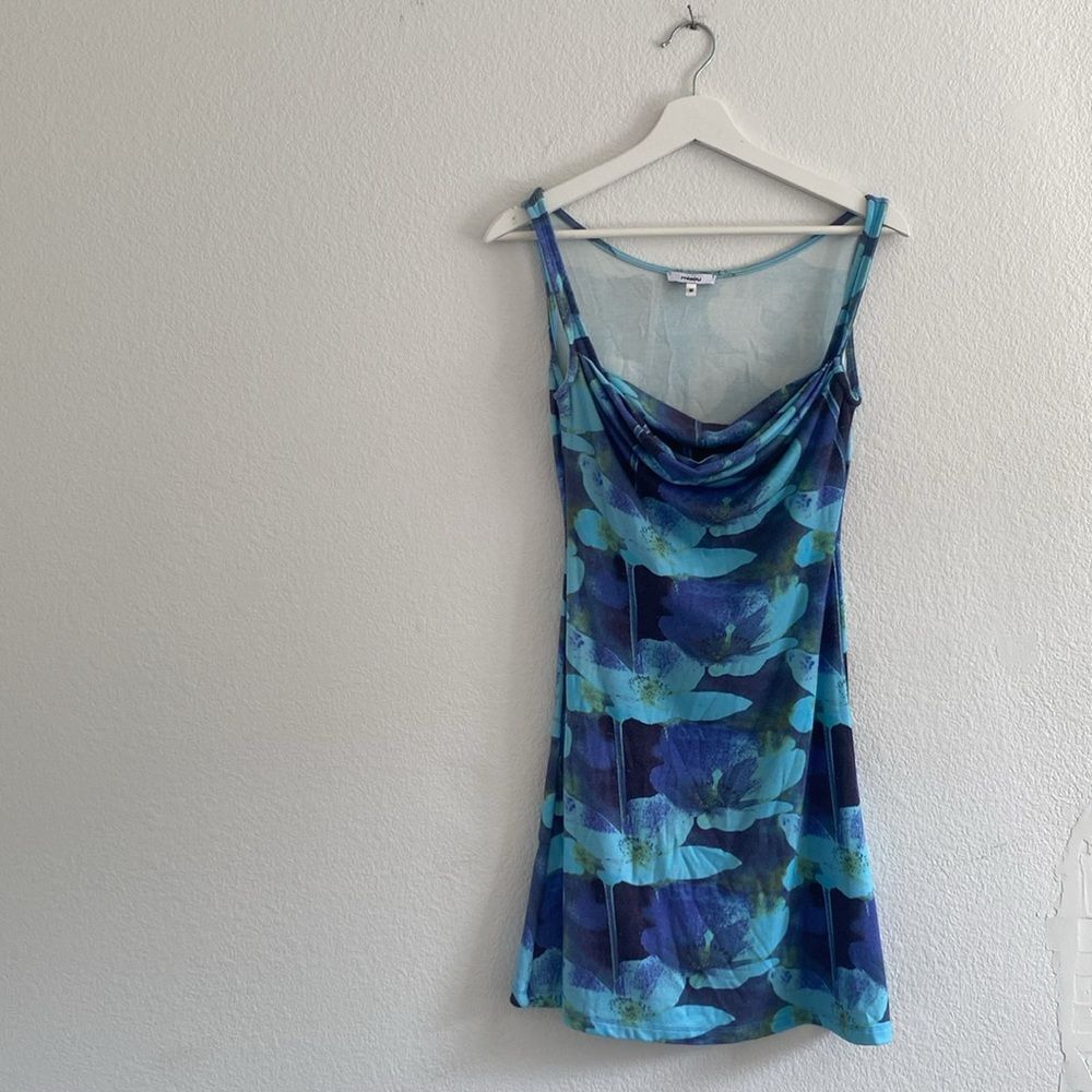 MIAOU GINGER AZUL SHIFT DRESS SEEN ON MADDY IN EUPHORIA - Picture 7 of 10